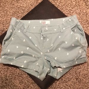 Light Green cactus shorts